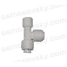 Organic WA-MRT0404 Tee 1/4 x 1/4 hose to the hose x 1/4 RN, fitting the filter housing, post-filter